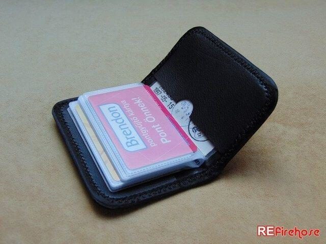 Credit card wallet with 2 extra pockets for non standard size card banknote